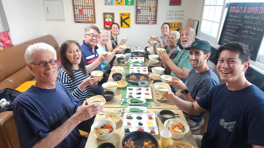 Seoul: Korean Cooking Class at a Local Home and Market Tour - Hanjeongsik dinner: the meal format is the lesson