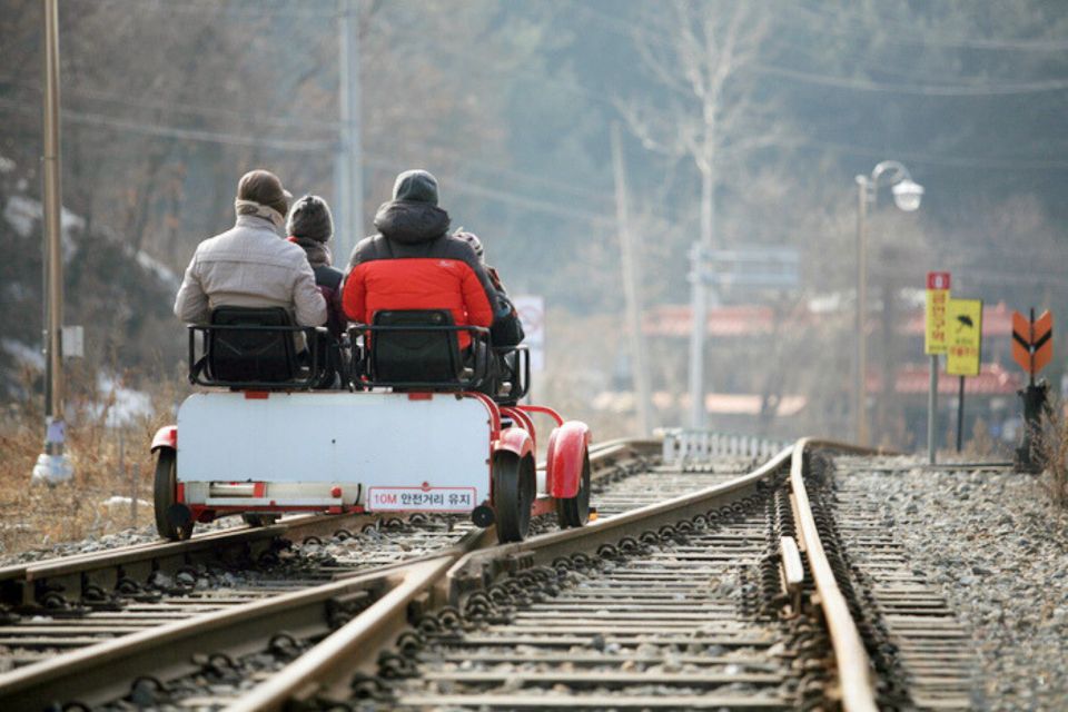 Seoul: Nami, Petite France, Italian Village, Railbike Option - Gangchon Rail Park railbike: views plus pacing you control