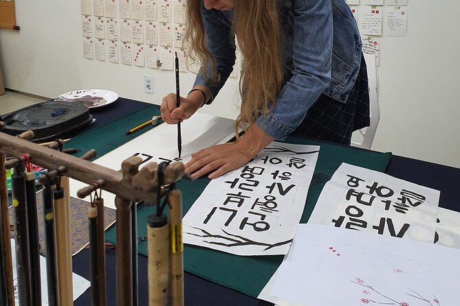 Write a Meaningful Korean Calligraphy Scroll in Insadong - Timing It Right in Your Seoul Day